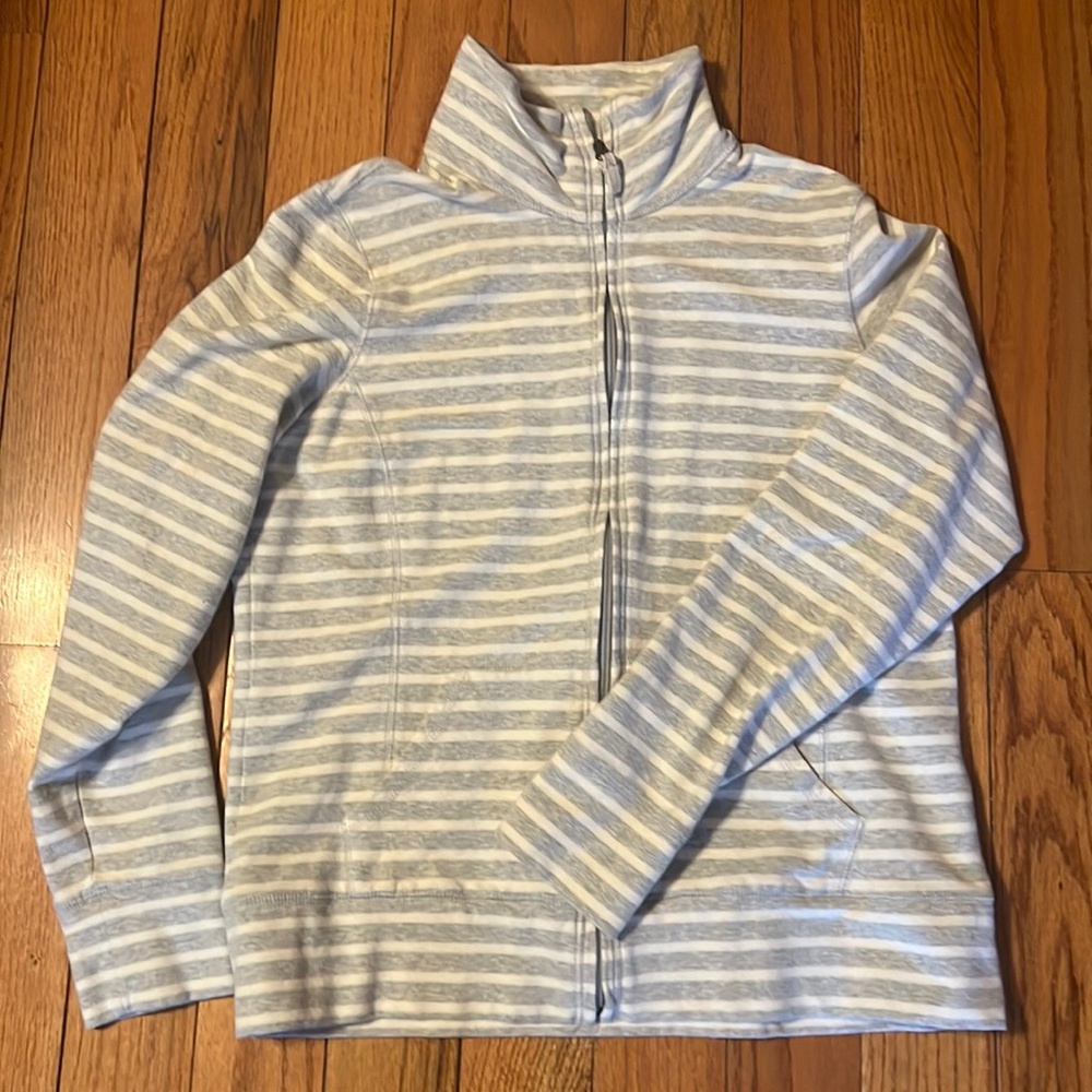 LL Bean mock neck zip sweatshirt